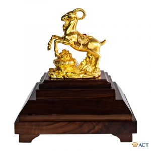 Quà tặng Dê Cát Tường dát vàng 24k ACT GOLD ISO 9001:2015(Mẫu 1)