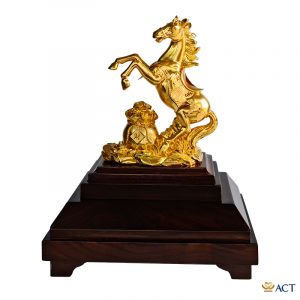 Quà tặng Ngựa Chiến Thắng dát vàng 24k ACT GOLD ISO 9001:2015