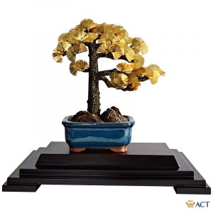 Quà tặng Tùng La Hán dát vàng 24k ACT GOLD ISO 9001:2015(Mẫu 1)