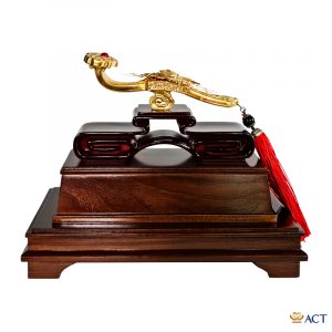 Quà tặng Gậy Như Ý dát vàng 24k ACT GOLD ISO 9001:2015