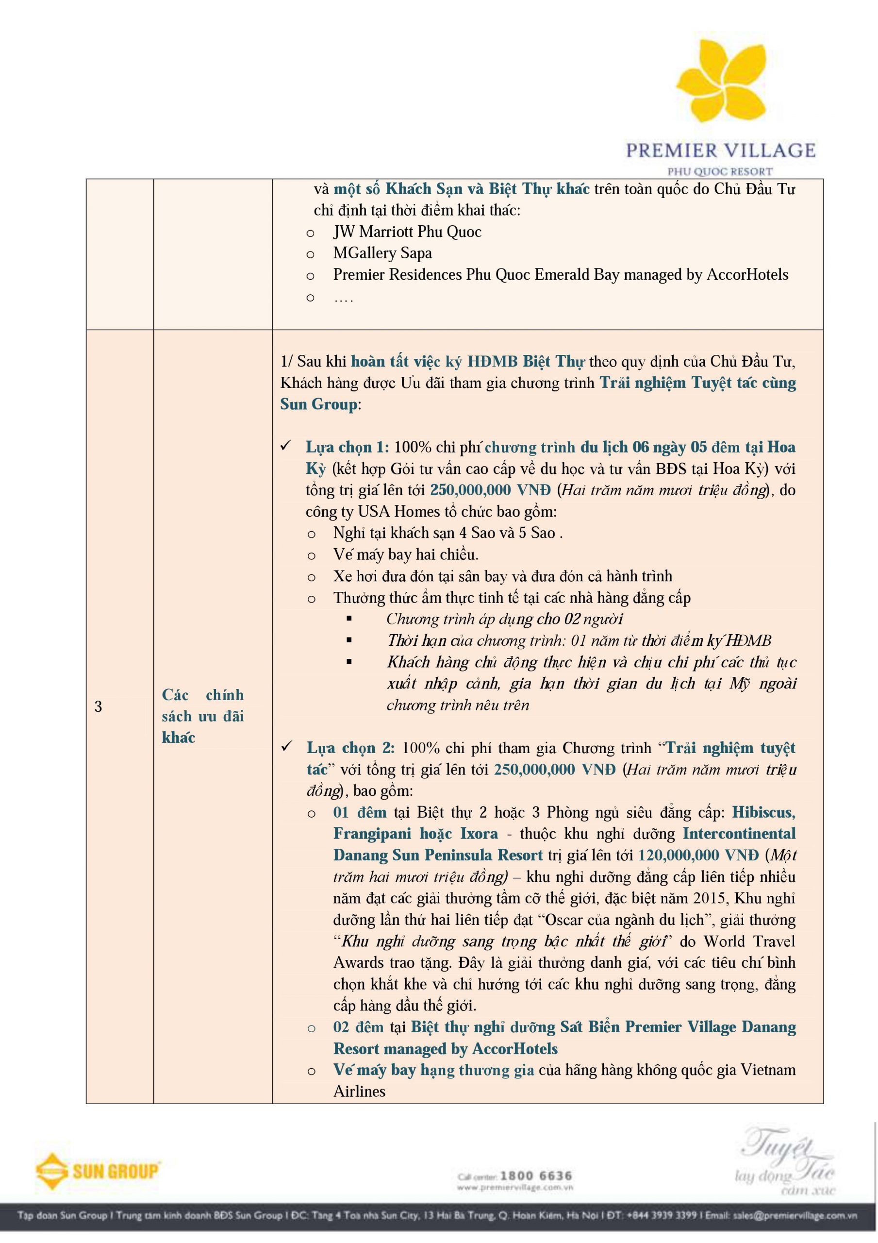 Chính sách bán hàng Premier Village Phu Quoc Resort-2