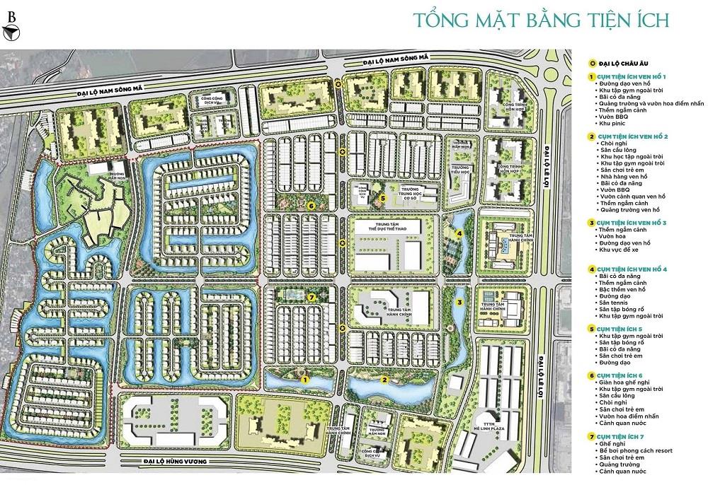 Mặt bằng tiện ích Vinhomes Star City