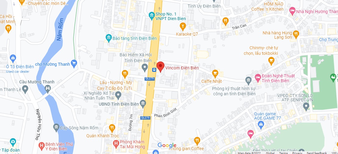 Vị trí Vincom Shophouse Điện Biên