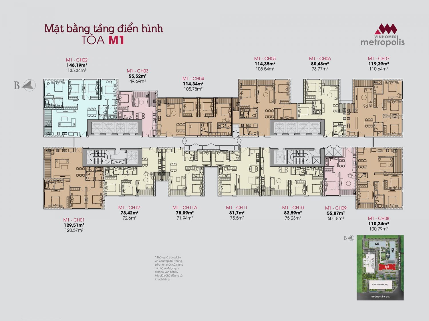 Tòa M1 Vinhomes Metropolis Liễu Giai