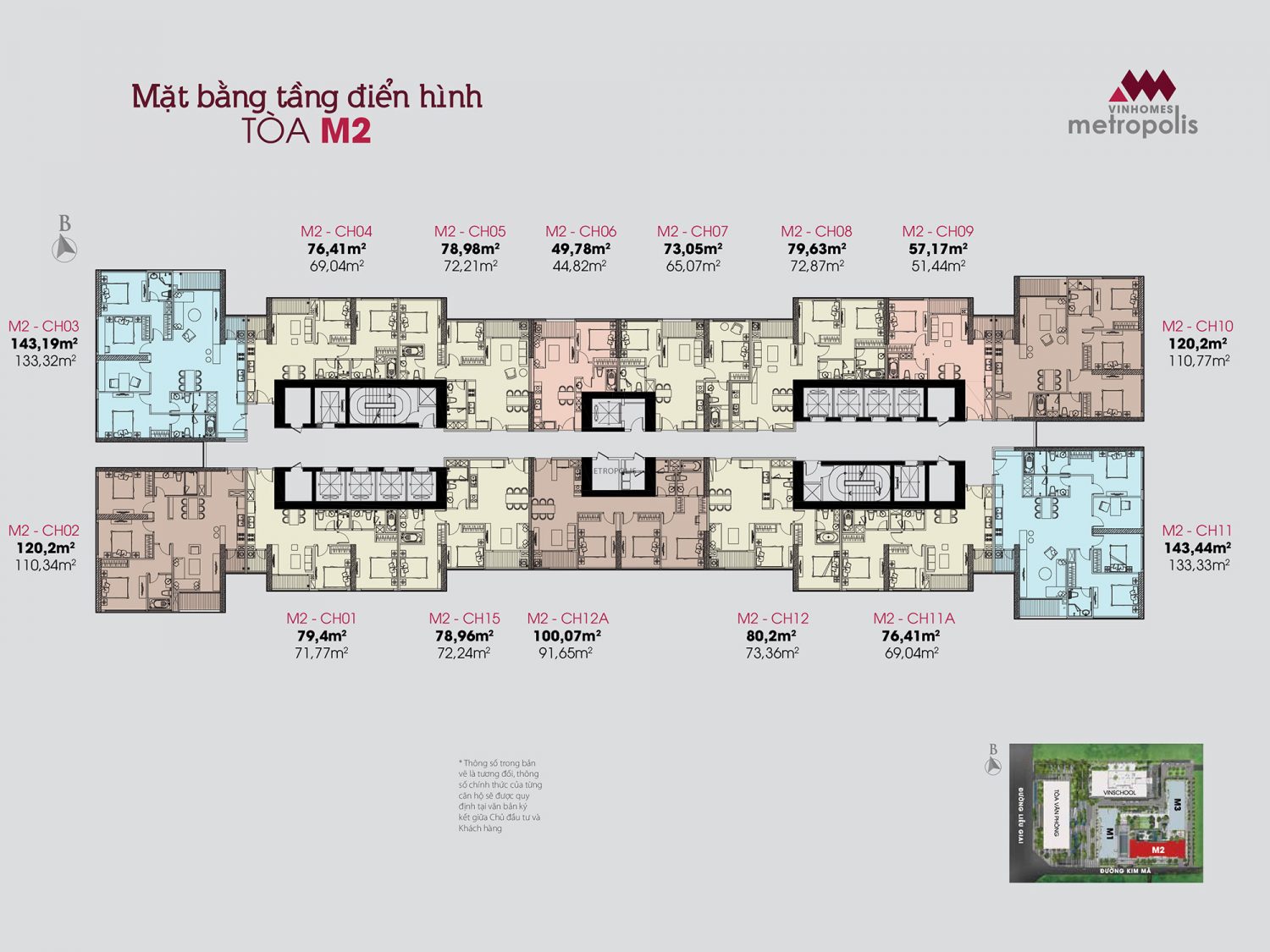 Tòa M2 Vinhomes Metropolis Liễu Giai