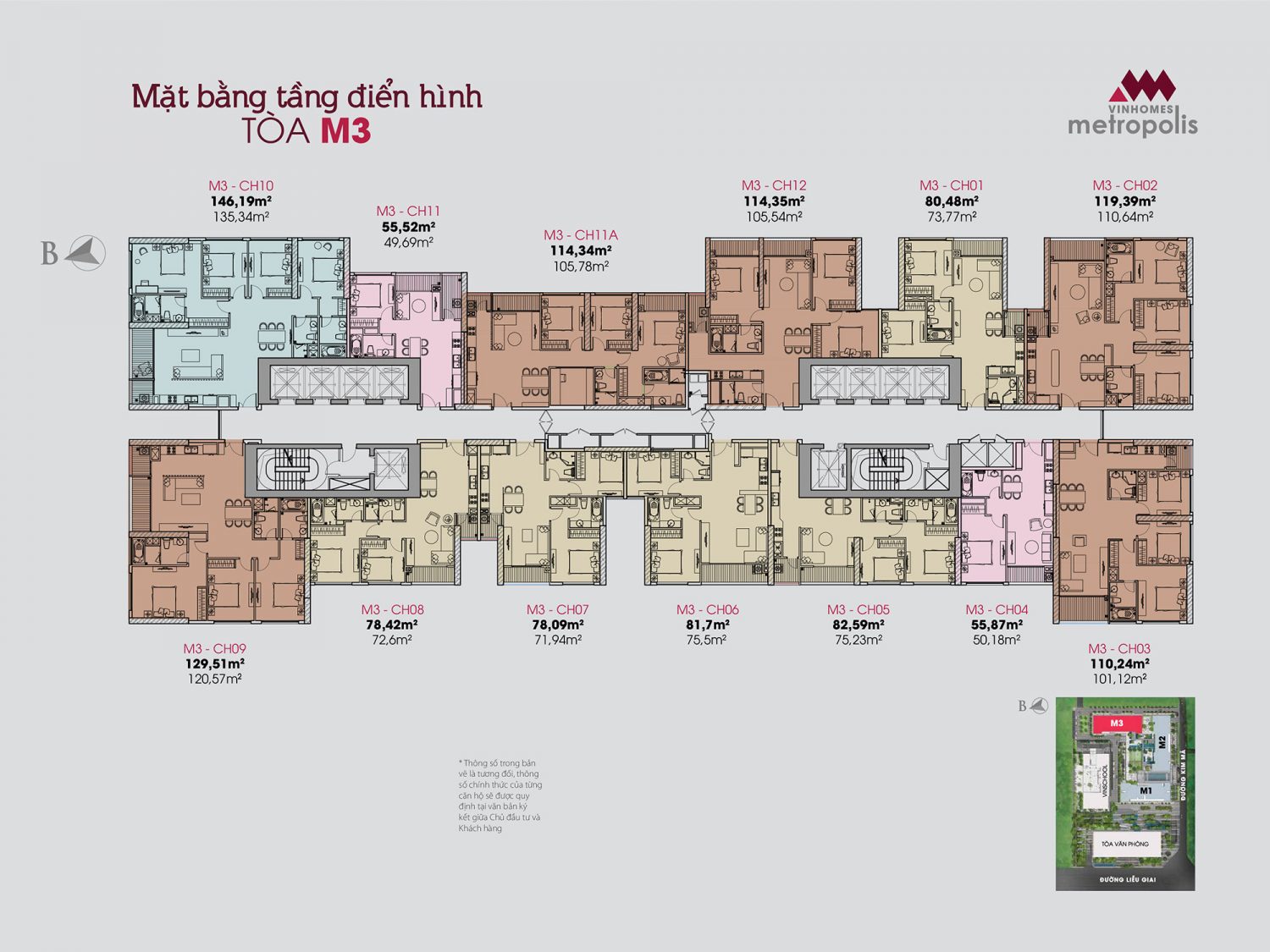 Tòa M3 Vinhomes Metropolis Liễu Giai