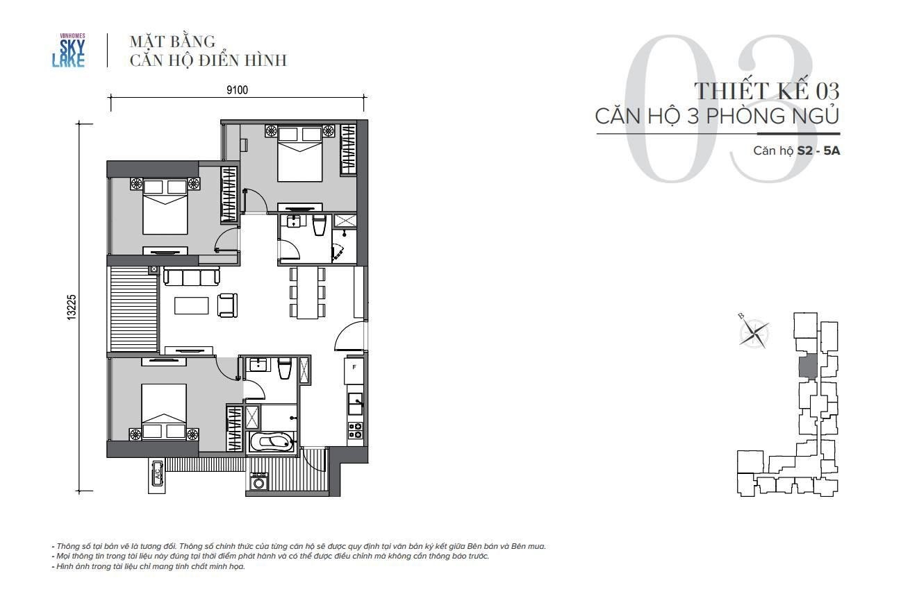 Căn họ 01PN Vinhomes Sky Lake