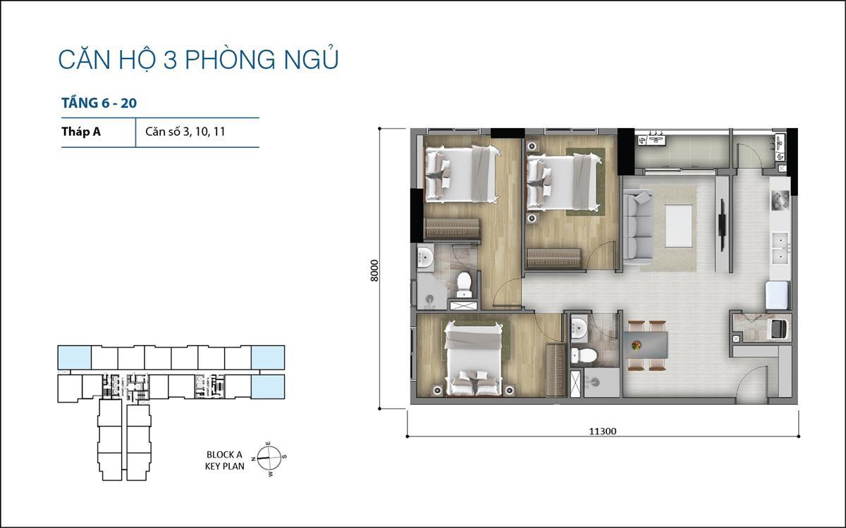 Mb chi tiết sản phẩm căn hộ Botanica Premier-2