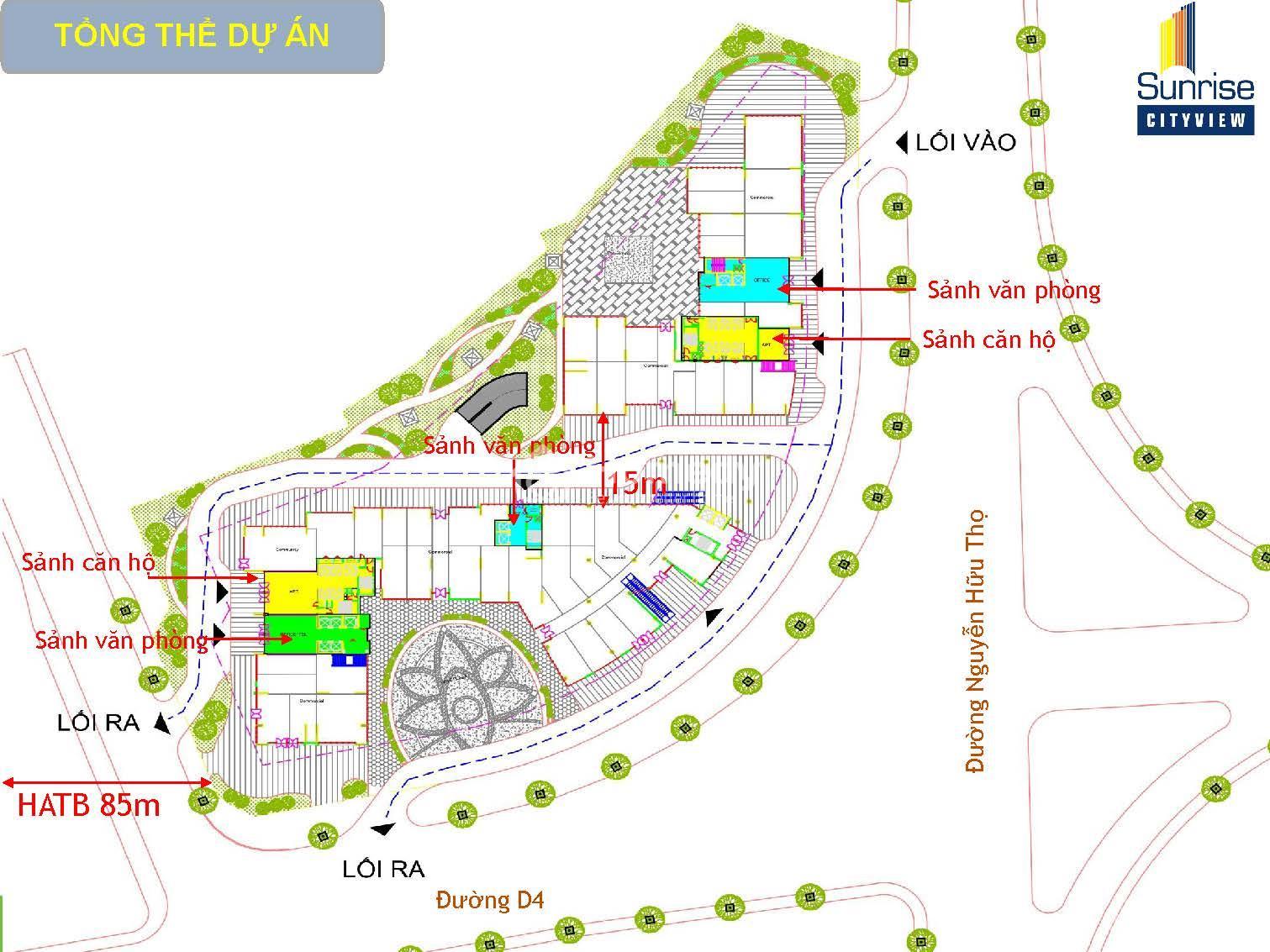 Mặt bằng tổng thể Sunrise Cityview