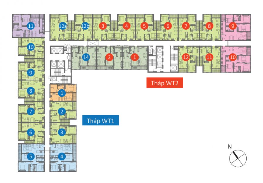 MB tầng điển hình Wilton Tower