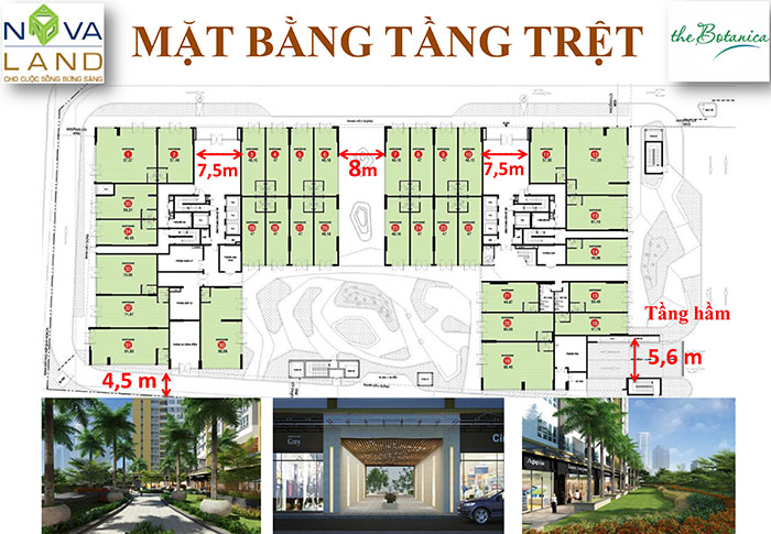 mb TẦNG TRỆT The Botanica