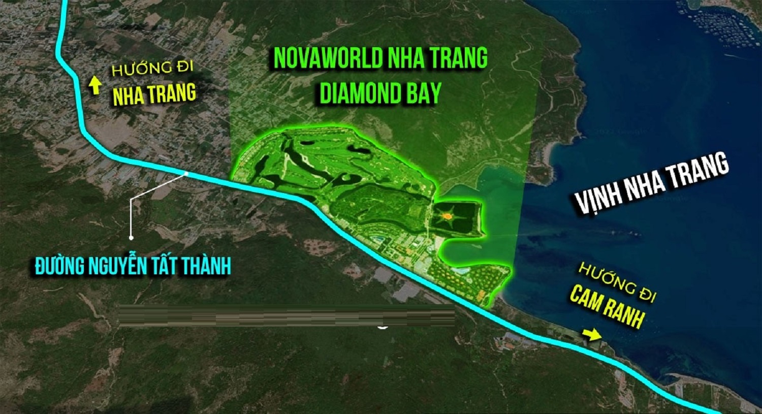 vị trí Novaworld Nha Trang - Diamond Bay