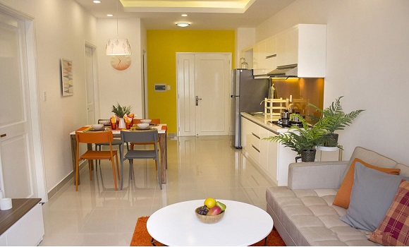 Phòng bếp 9View Apartment