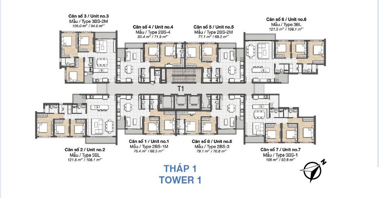 THÁP 1 Palm Heights