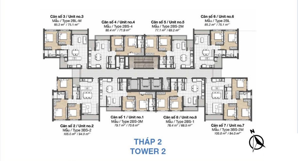 THÁP 2 Palm Heights