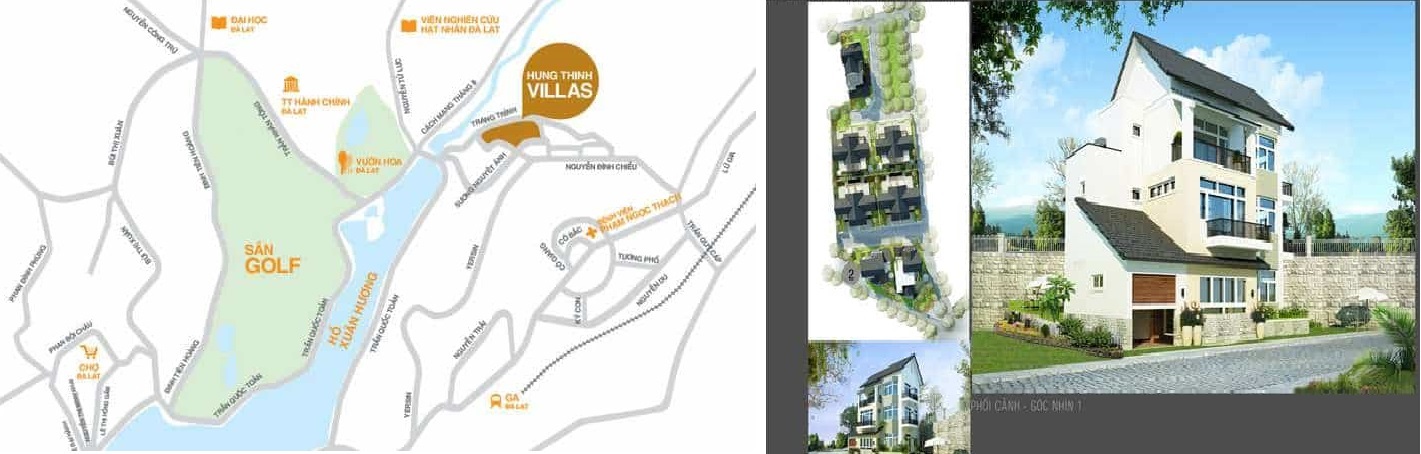 vị trí Hưng Thịnh Villas