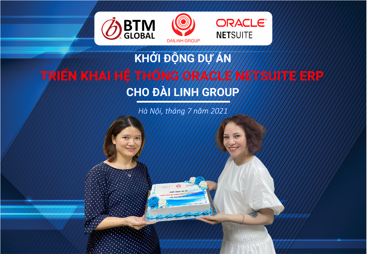 Chị Hương - TGĐ Đài Linh và Quyên - Đại diện của Oracle NetSuite khởi động dự án NetSuite ERP 