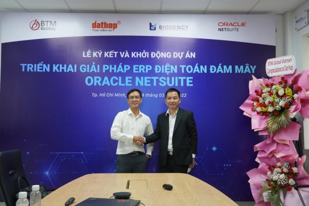 Đại diện BTM Global và Đất Hợp tại lễ ký kết và khởi động dự án ngày 14 tháng 03 năm 2022