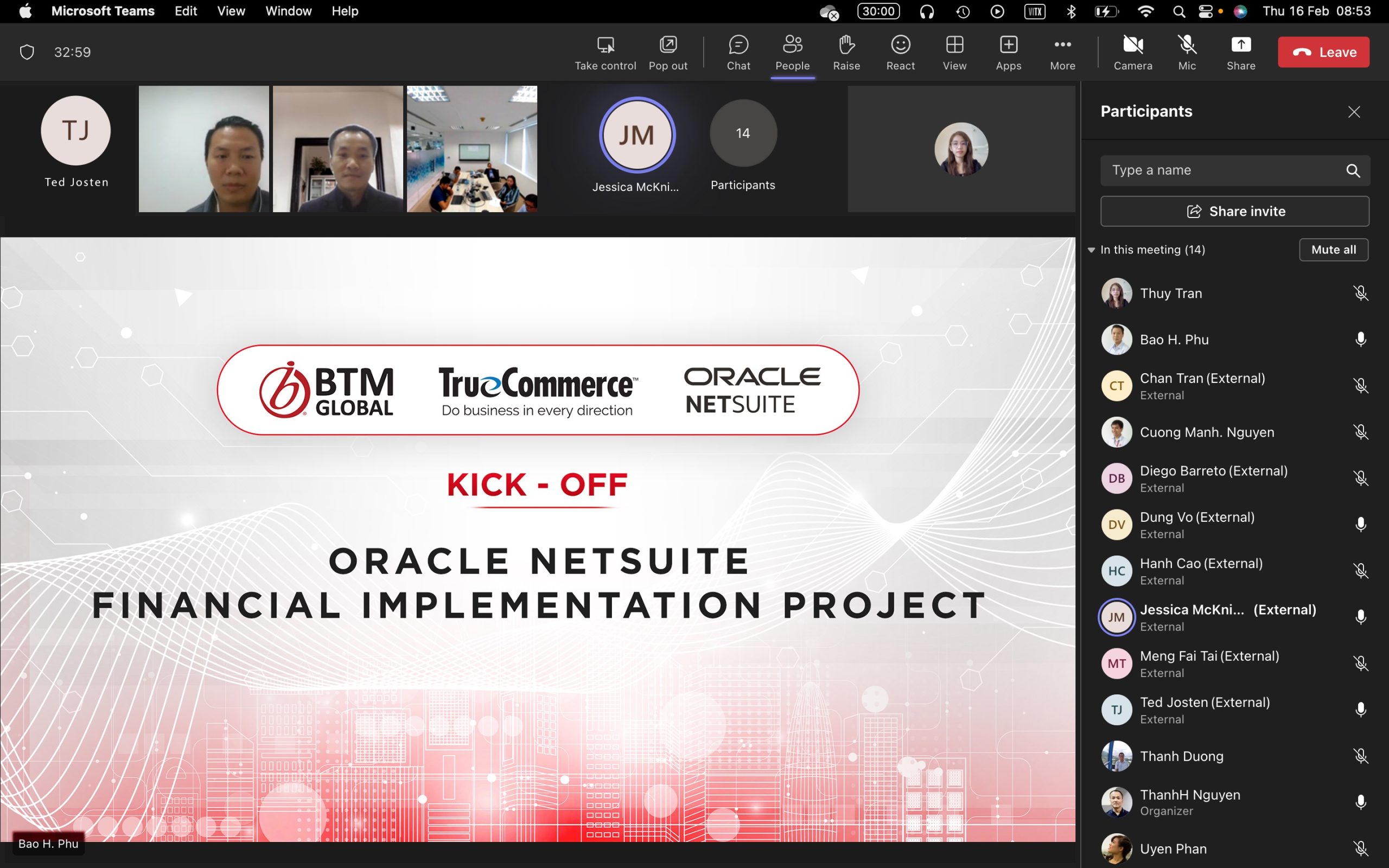 KHỞI ĐỘNG GIAI ĐOẠN 2 DỰ ÁN TRIỂN KHAI ORACLE NETSUITE TẠI TRUE COMMERCE VIỆT NAM