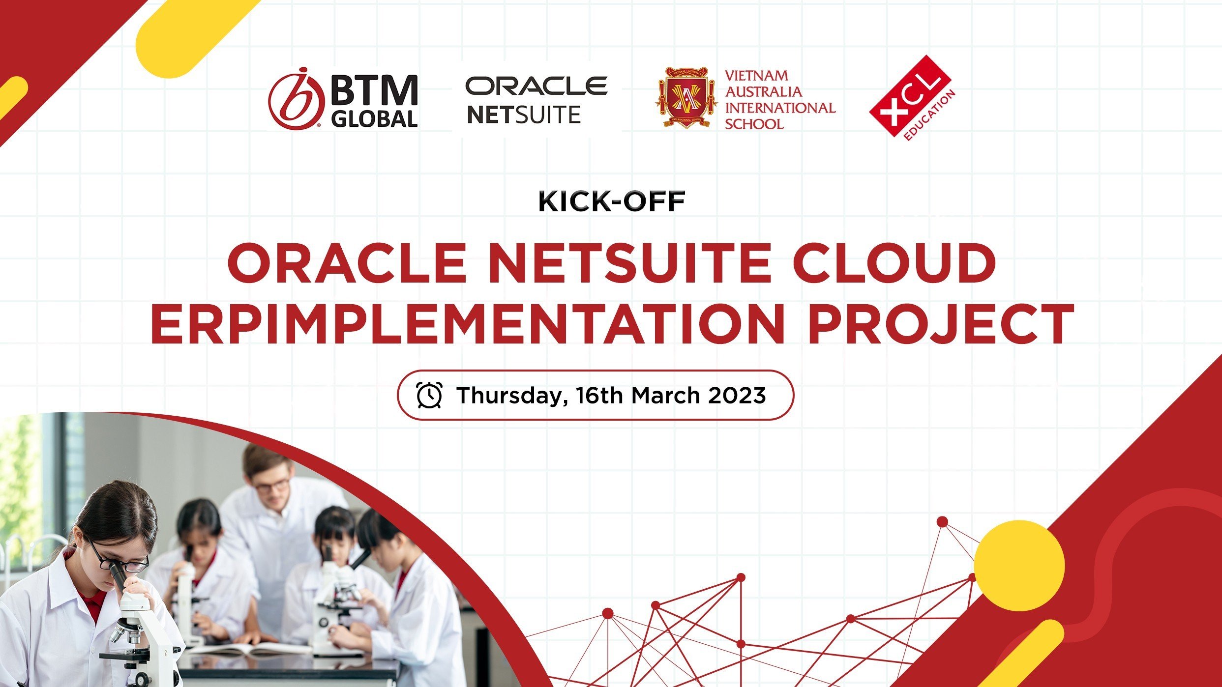 Trường Quốc Tế Việt Úc (VAS) đã lựa chọn BTM Global Việt Nam (BTM) là đối tác triển khai Oracle NetSuite Cloud ERP cho toàn hệ thống