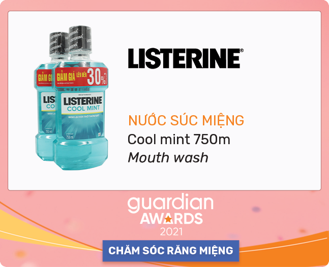 Nước súc miệng cool mint 750ml