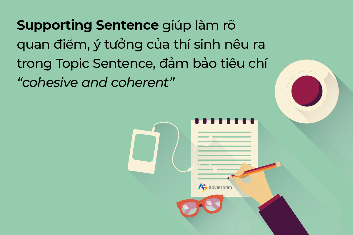 Support sentences có vai trò như thế nào trong writing task 2