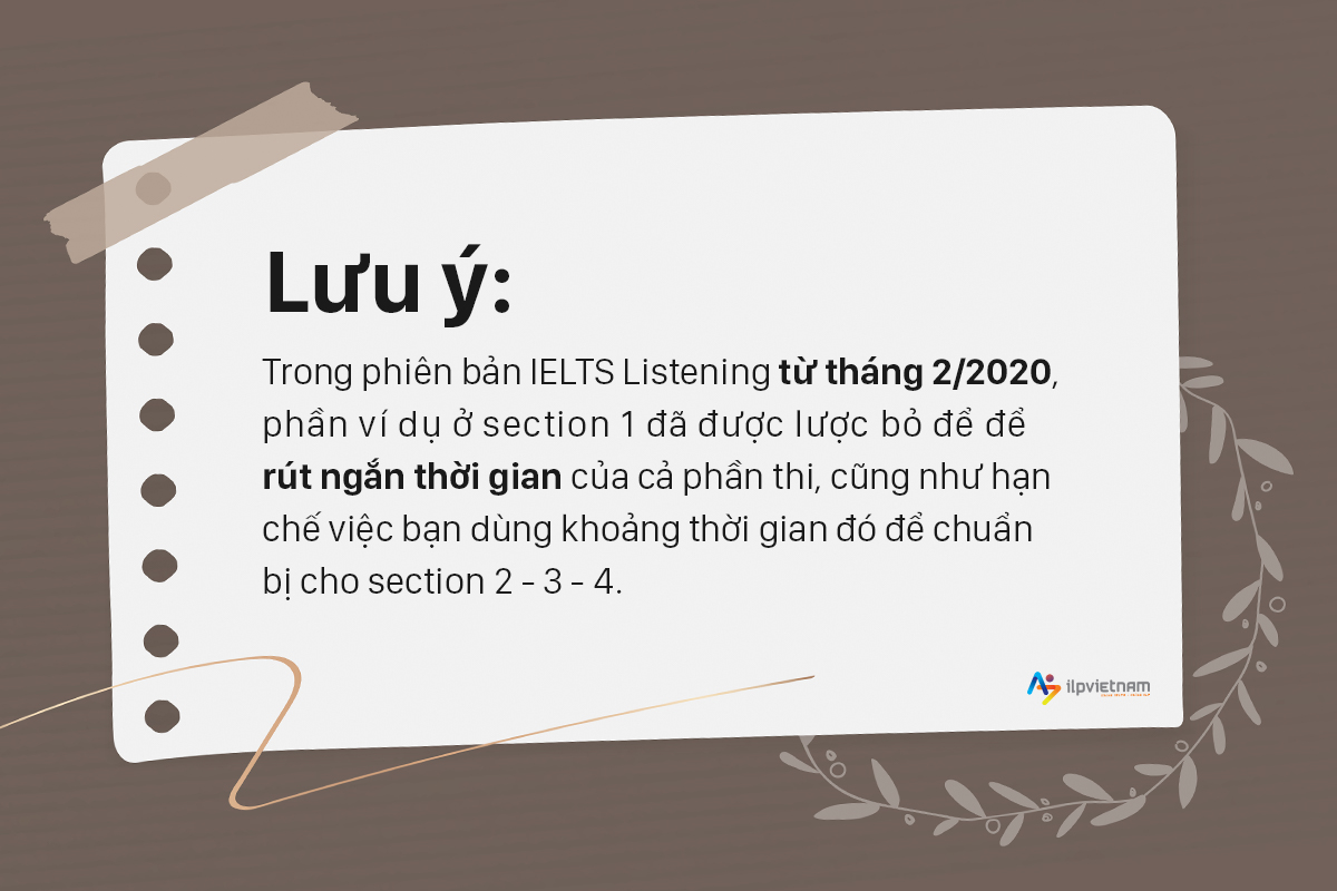 lưu ý về cấu trúc bài thi IELTS Listening