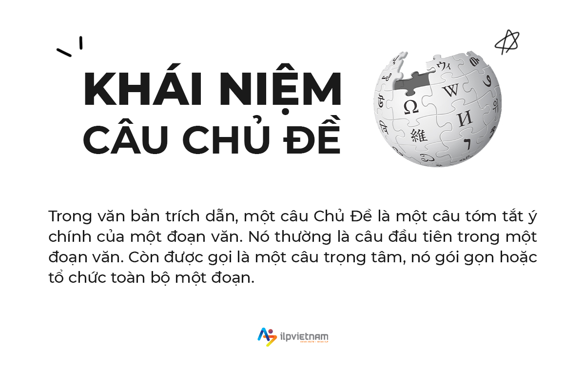 Khái niệm câu chủ đề - cách viết topic sentence