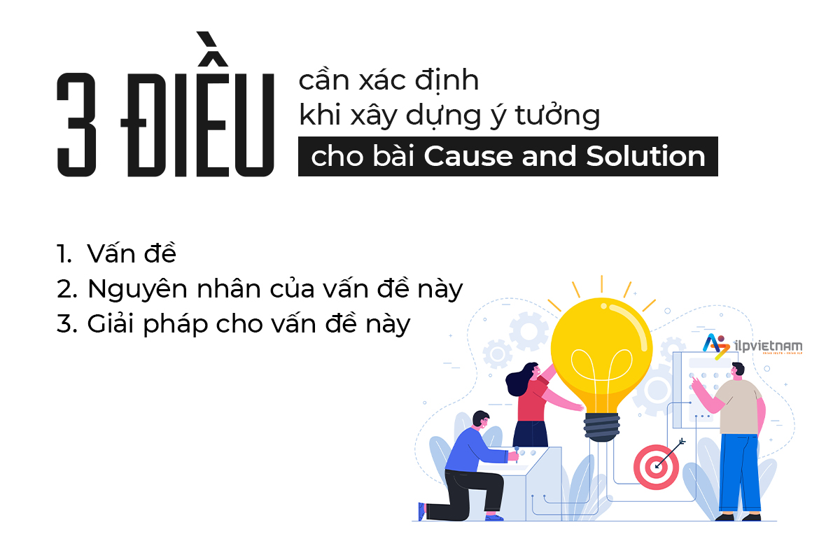 cách viết dạng bài cause and solution - 3 điều cần lưu ý khi lên ý tưởng