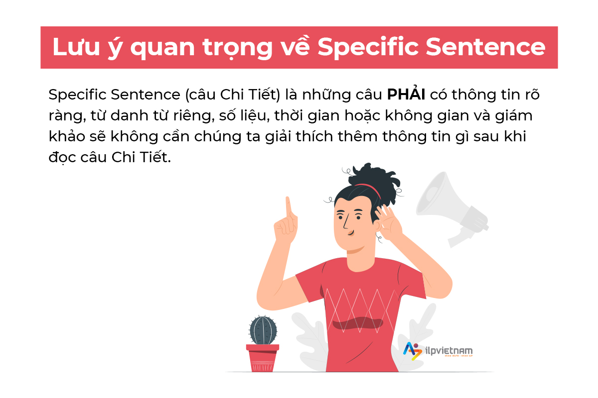 lưu ý về cách viết specific sentence