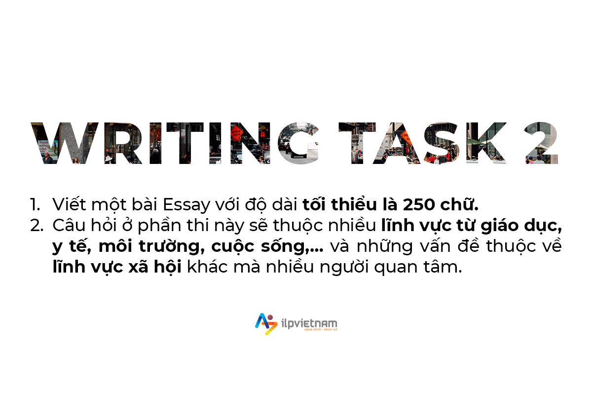 yêu cầu chung của bài thi ielts writing task 2