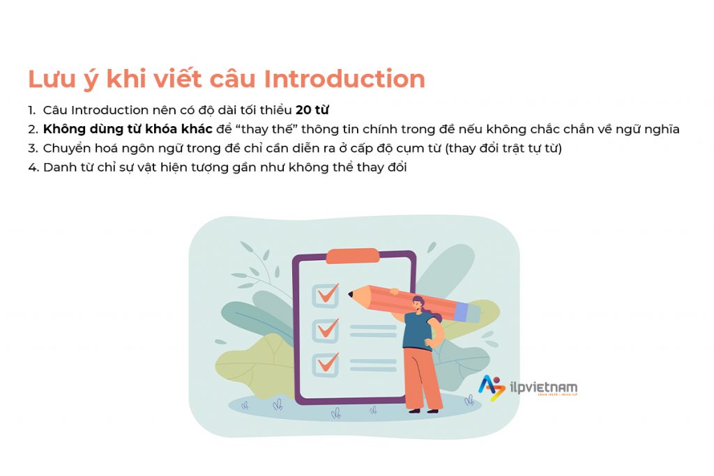 Lưu ý khi viết Introduction - cách viết Pie Chart IELTS Writing Task 1