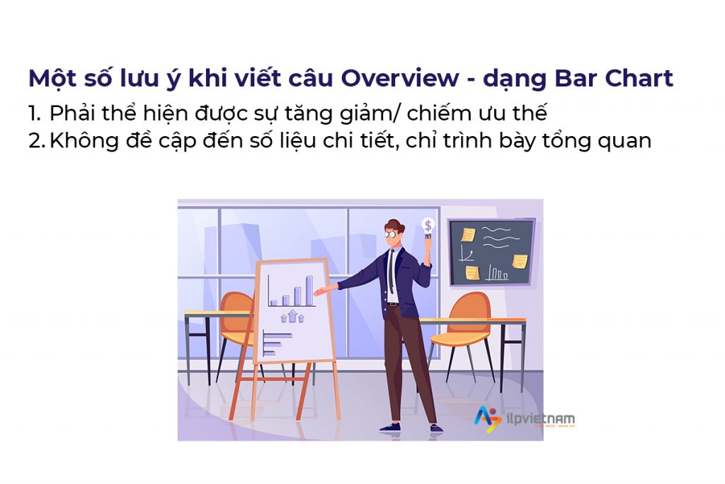 lưu ý khi viết Overview - cách viết bar chart ielts writing task 1