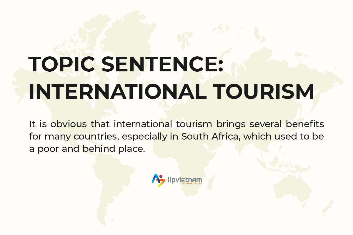 cách viết topic sentence chủ đề international tourism