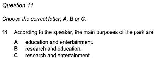 câu hỏi multiple choice - dùng note-taking