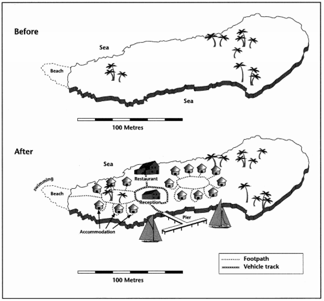 đề writing task 1 dạng map đề số 6