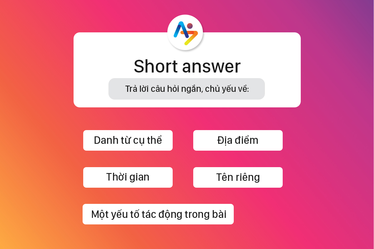 hướng dẫn làm bài reading ielts - chủ đề dạng short answer