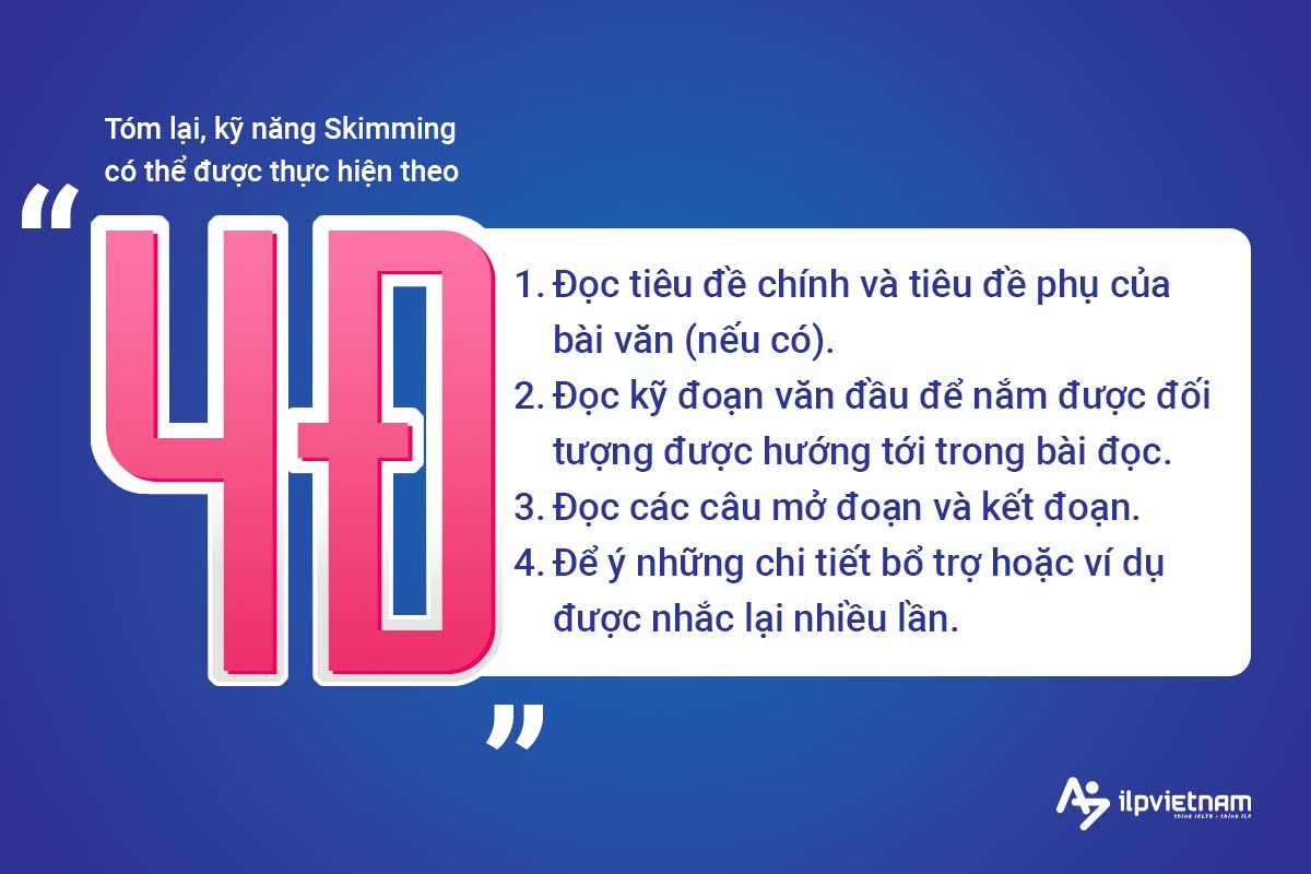 4Đ thực hiện kỹ năng Skimming