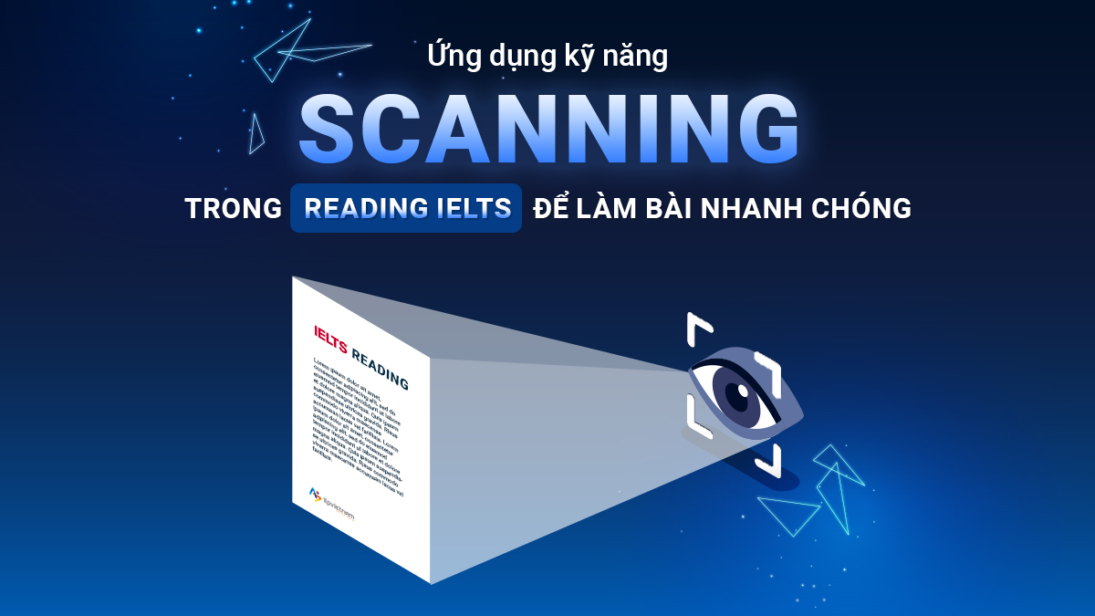 ỨNG DỤNG KỸ NĂNG SCANNING TRONG IELTS READING ĐỂ LÀM BÀI NHANH CHÓNG