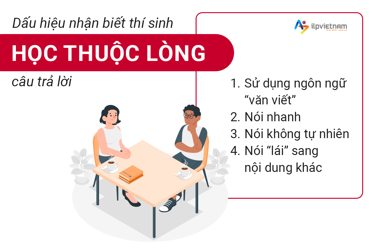 lỗi thường gặp trong ielts speaking - dấu hiệu biết thí sinh học thuộc lòng