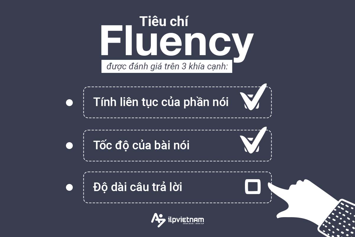 tiêu chí đánh giá Fluency trong IELTS Speaking