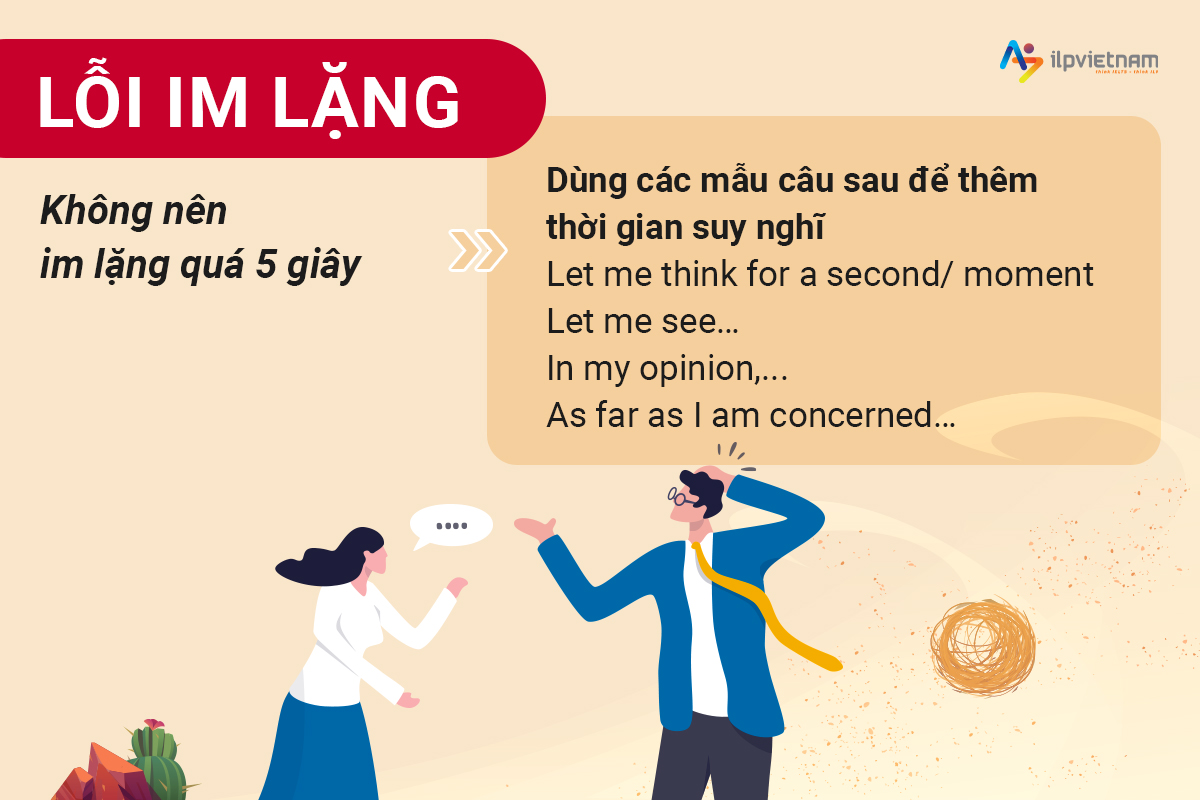 lỗi thường gặp trong ielts speaking - lỗi im lặng