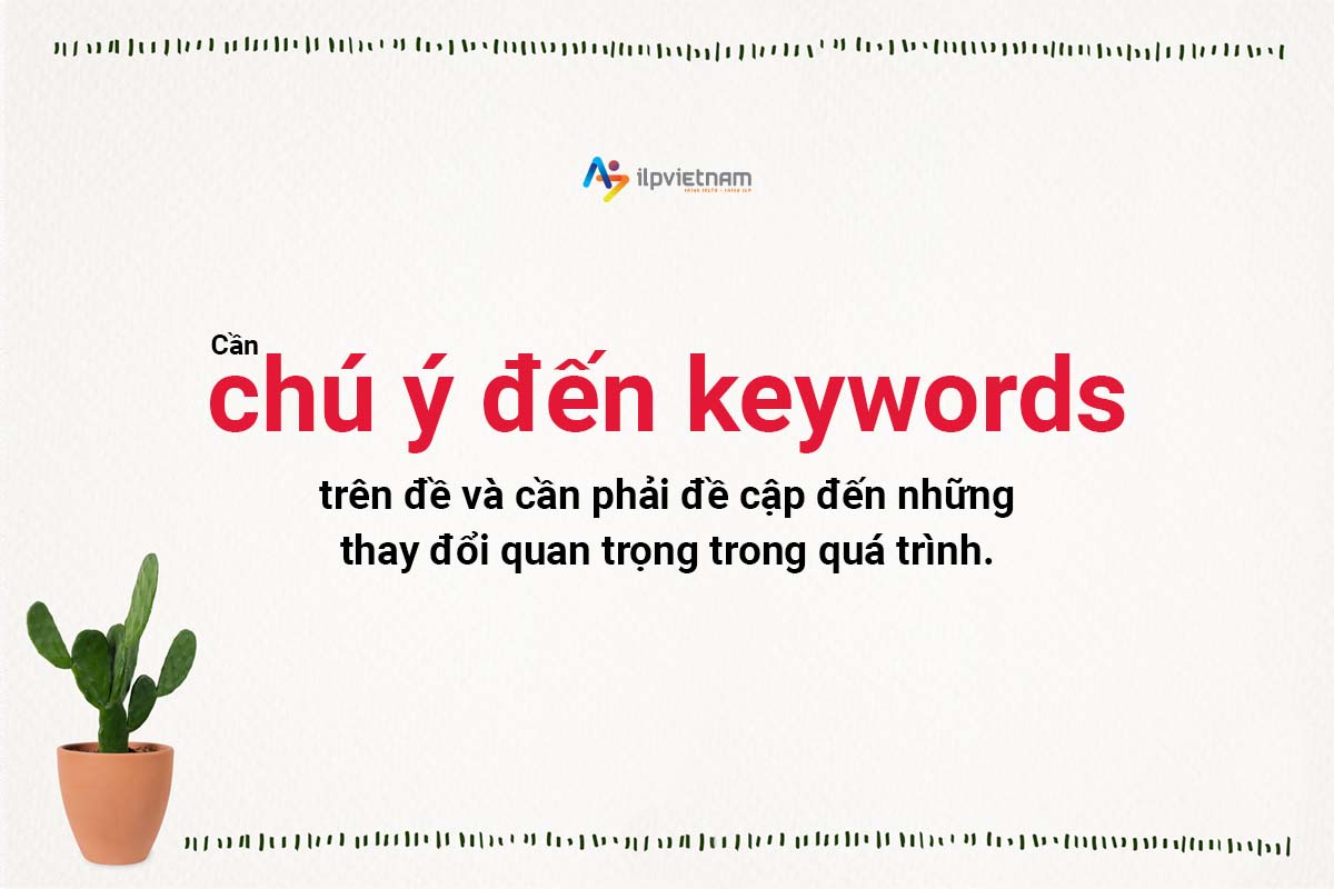 keywords trong ielts writing task 1