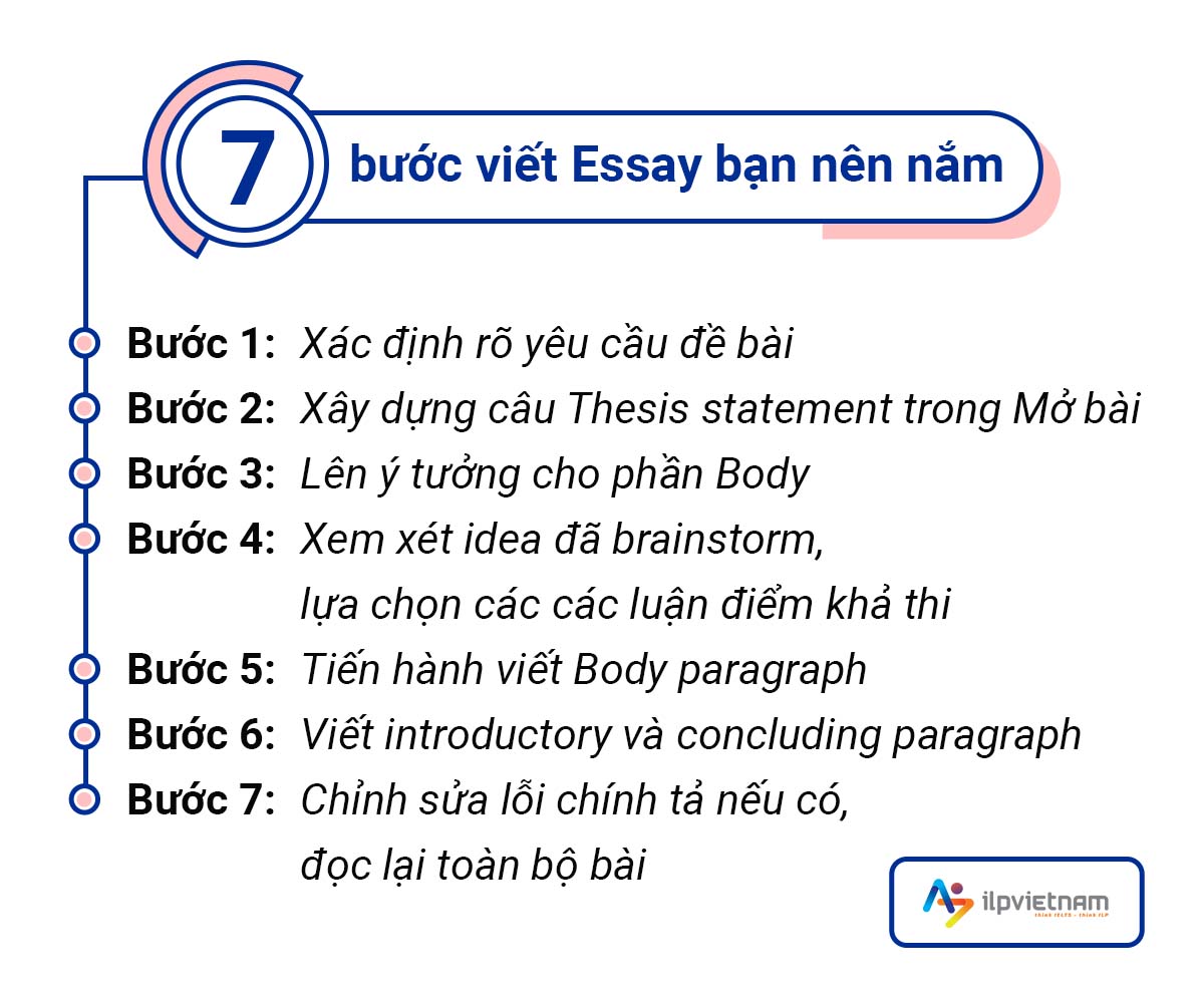 7 bước viết essay