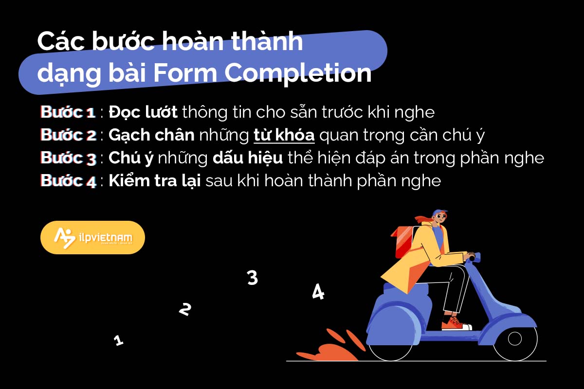 các bước làm dạng form comletion