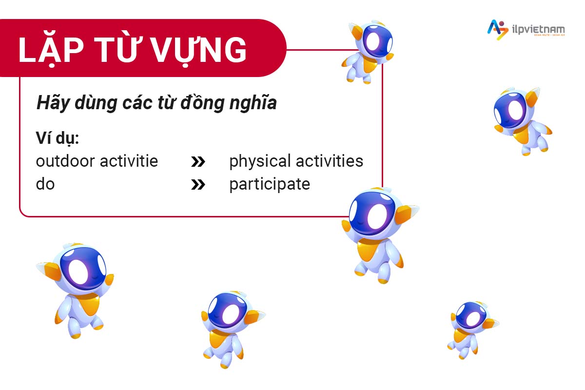 lỗi thường gặp trong ielts speaking lặp từ vựng