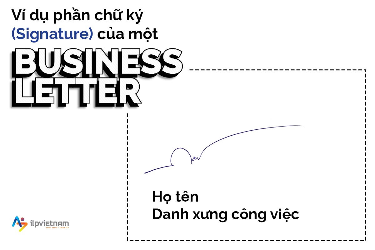 cách viết business letter phần chữ ký