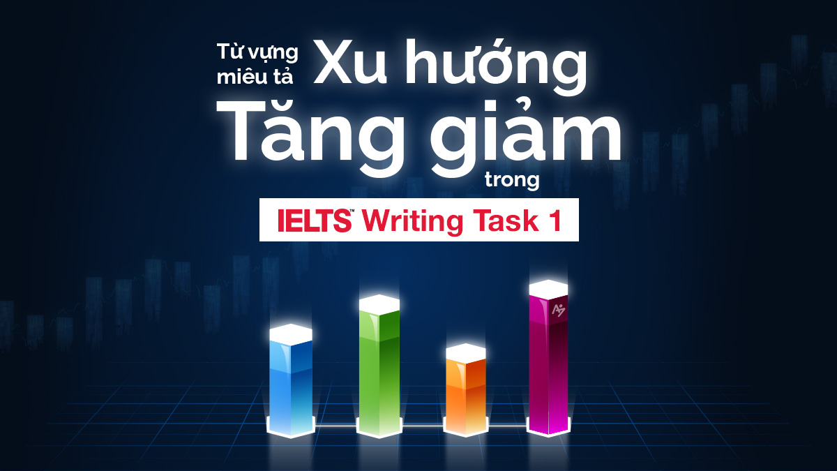 TỪ VỰNG MIÊU TẢ XU HƯỚNG TĂNG GIẢM TRONG IELTS WRITING TASK 1