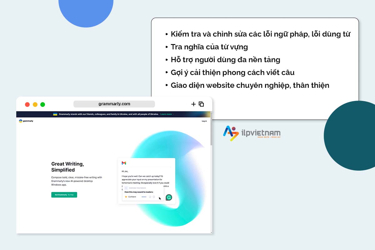 grammarly - viết đoạn văn tiếng anh