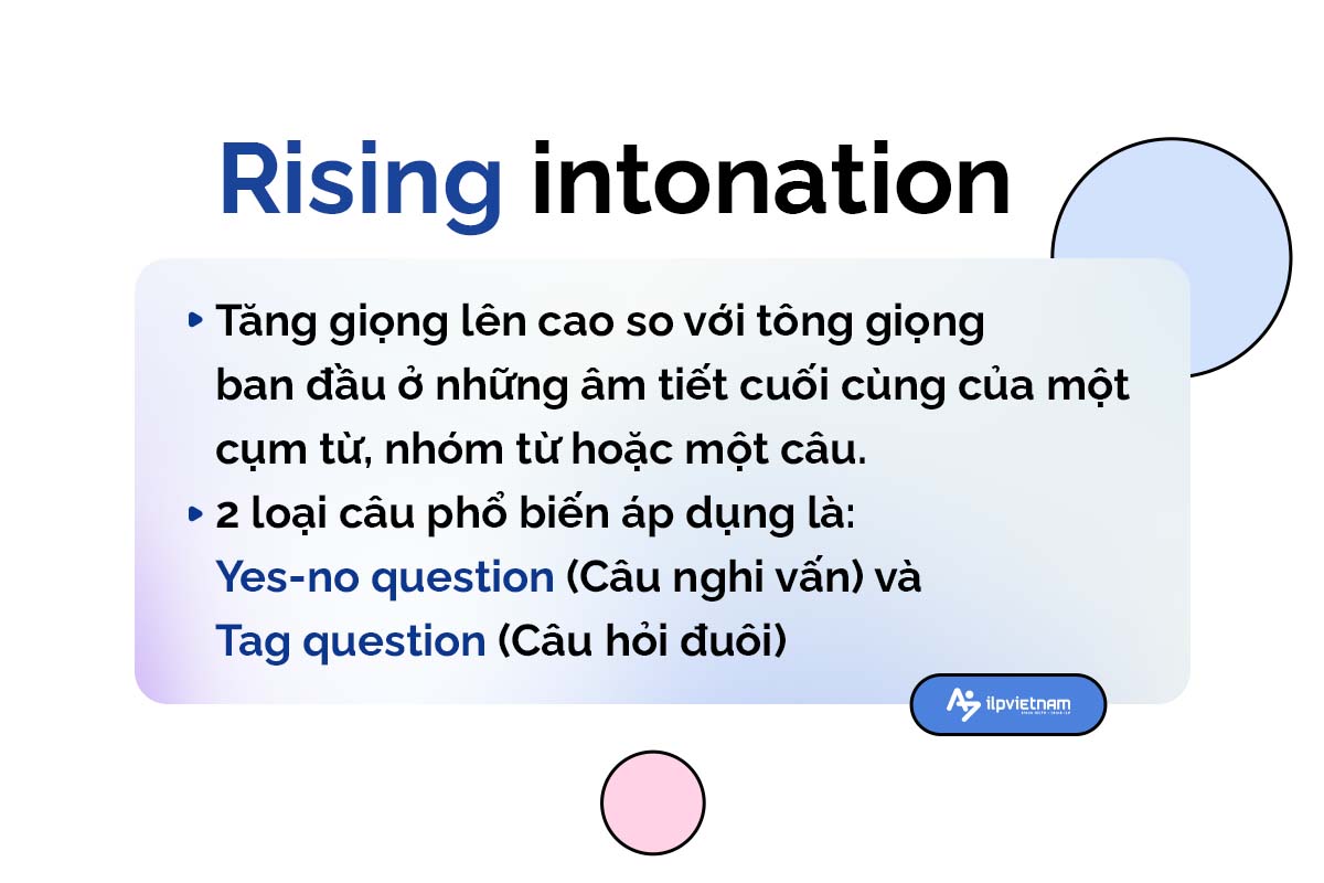 ngữ điệu trong tiếng Anh - rising intonation